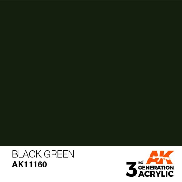 Black Green 17ml - AK Acrylic Online now