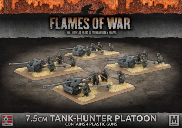 German 7.5cm Tank Hunter Platoon - Flames Of War Mid War Germans Sale