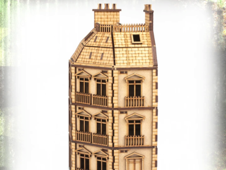 25mm City Rowhouse Corner - World War Scenics Discount